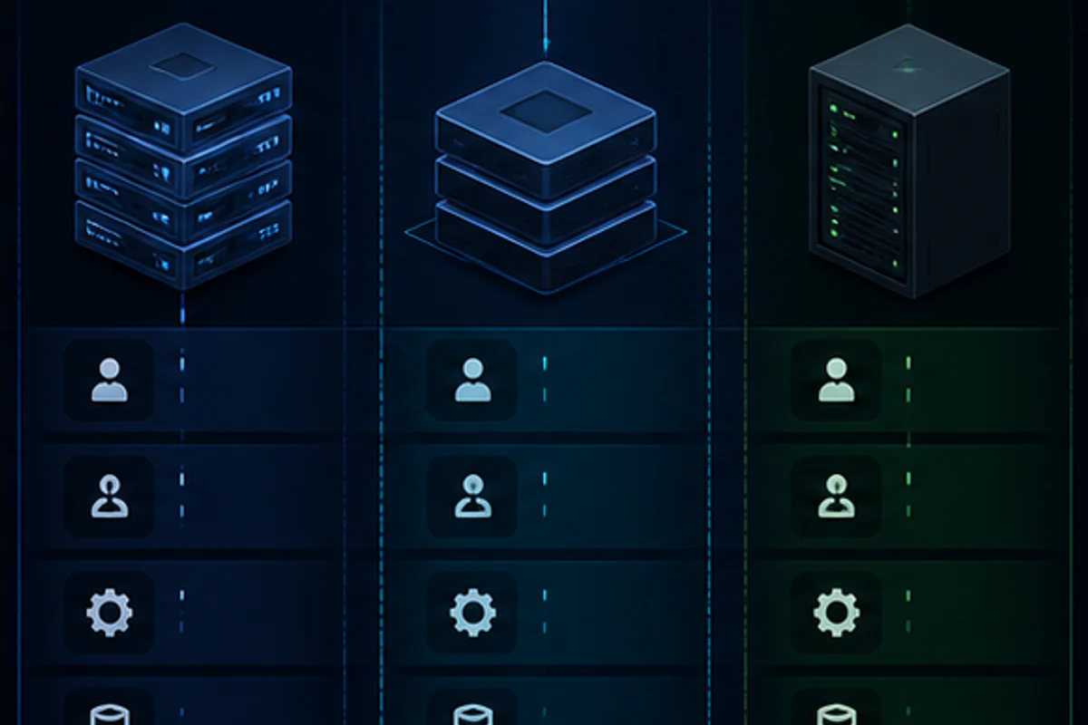 Compare shared, managed and isolated hosting routes